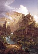 Thomas Cole Valley of the Vaucluse (mk13) Spain oil painting artist